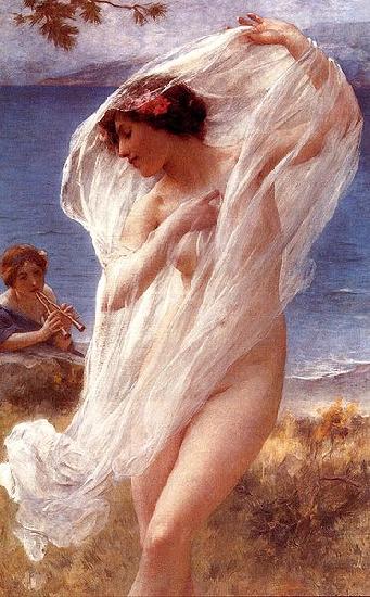 Charles-Amable Lenoir A Dance By The Sea oil painting image